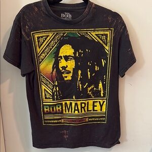 Bob Marley Black Graphic Tee